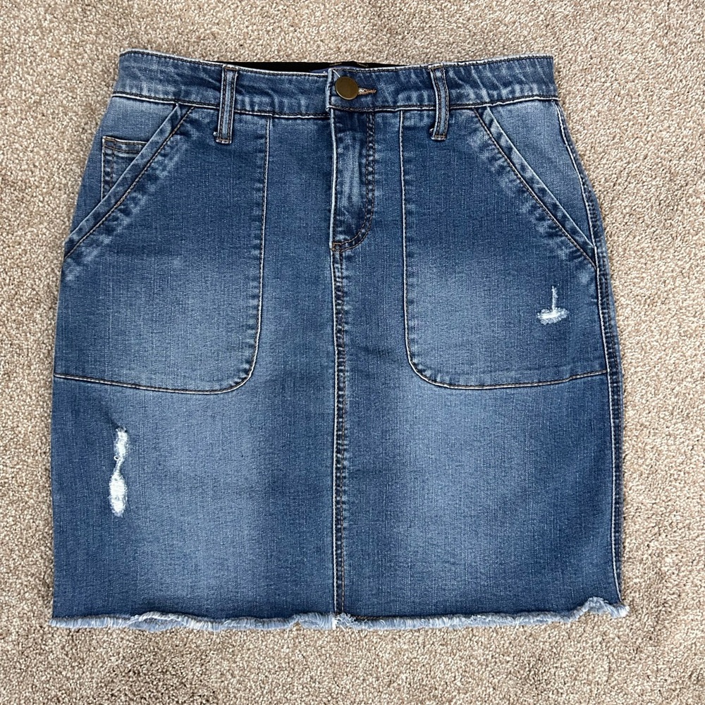 Democracy Ab-Solution denim mini skirt